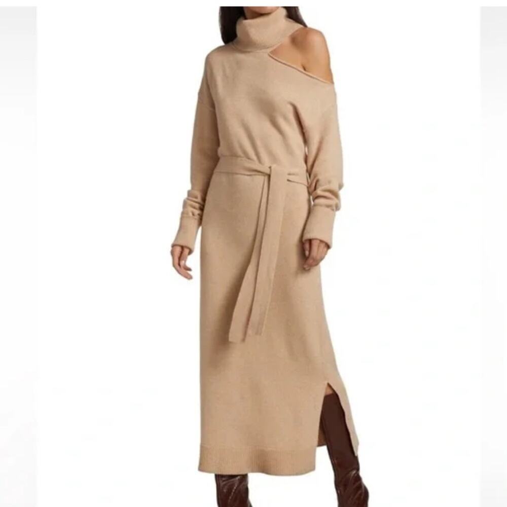 Paige Wool Raundi Dress Camel Sz S